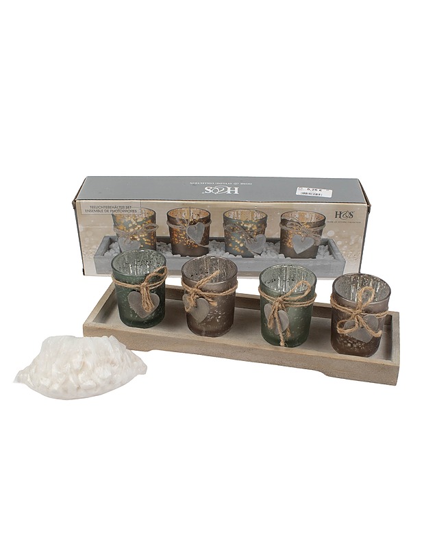 H&S Kynttilälyhdyt, 4 kpl - Joulutuotteet - 10105403090 - 0