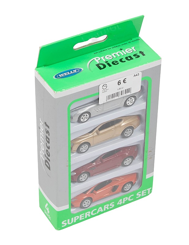 WELLY Supercars 4-auton sarja - Lasten lelut - 10105403132 - 0