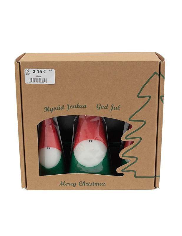 SIPPO-DESIGN Kynttilät, 3 kpl - Joulutuotteet - 10105403140 - 0