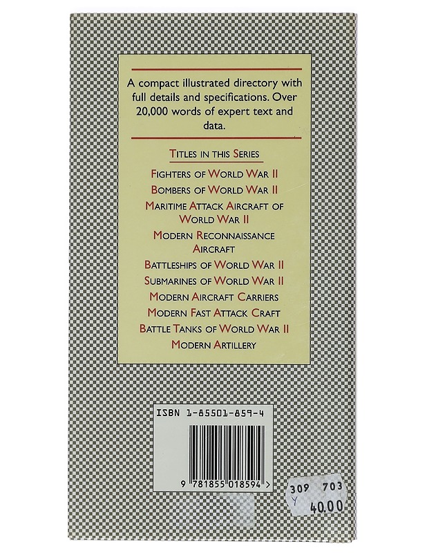 An Illustrated Data Guide to World War II Fighters - Christopher Chant - Tietokirjat ja oppaat - 10105403147 - 1