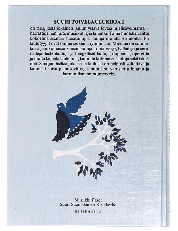 Suuri toivelaulukirja. 1 - Vuoristo, Aapeli - Musiikki- ja elokuvakirjat - 10105403154 - 1