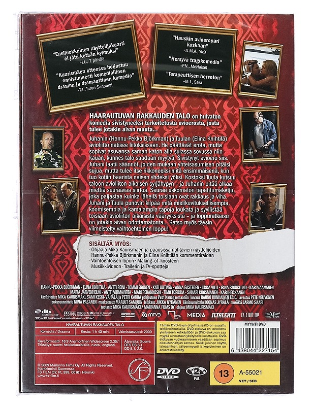 Haarautuvan Rakkauden Talo - DVD - DVD-elokuvat - 10105403175 - 1