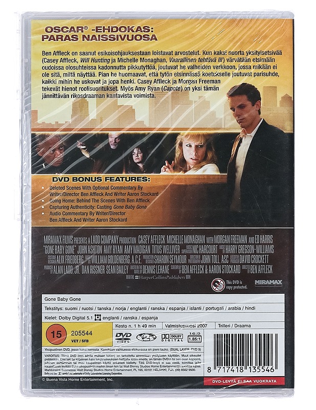 Gone Baby Gone - DVD - DVD-elokuvat - 10105403232 - 1