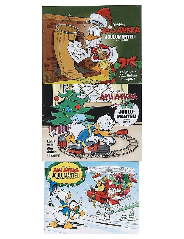 Aku Ankka Joulumanteli  Nrot 51B/2012, 52B/2019 ja 51B/2022 - Lehdet - 10105403308 - 0