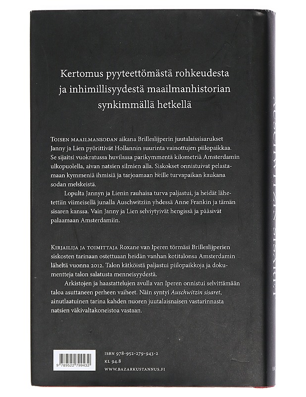 Auschwitzin sisaret - Iperen, Roxane van - Elämäkerrat ja muistelmat - 10105403324 - 1