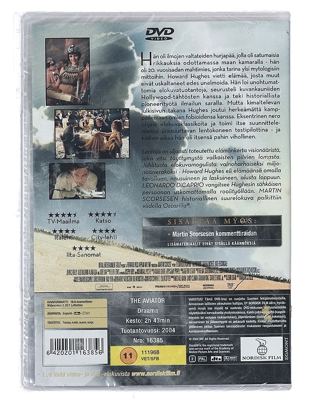 Lentäjä - DVD - DVD-elokuvat - 10105403375 - 1