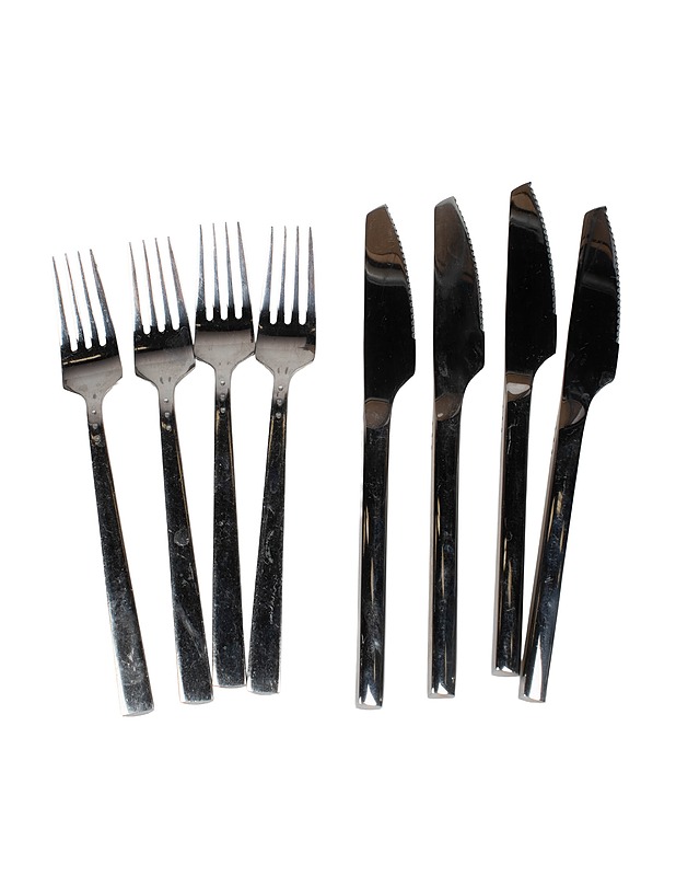 Haarukat ja veitset, 4 + 4 - Aterimet - 10105403393 - 0