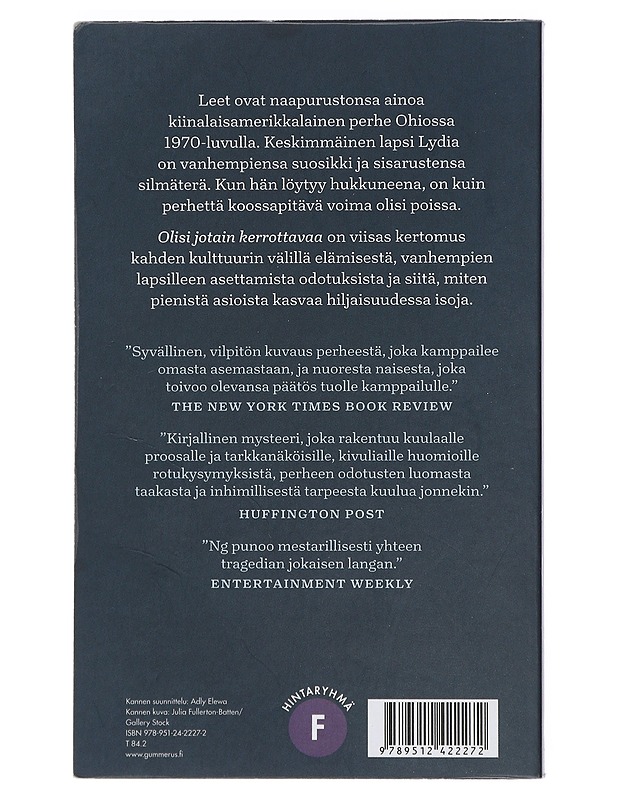 Olisi jotain kerrottavaa - Ng, Celeste - Romaanit ja novellit - 10105403403 - 1