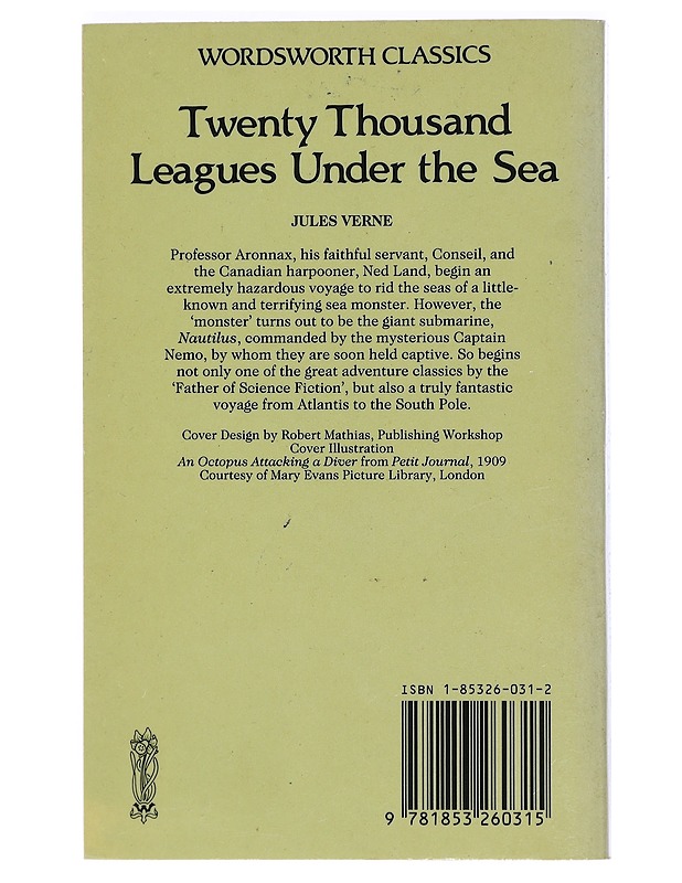 Twenty thousand leagues under the sea - Jules Verne - Fantasia- ja scifi - 10105403475 - 1