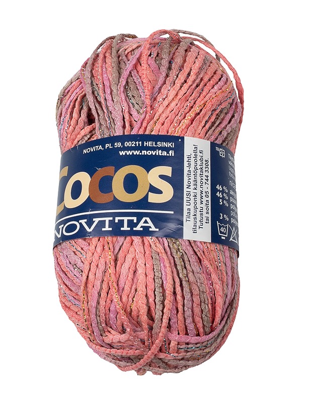 NOVITA Cocos neulelanka, 50 g - 1 kerä - Käsityö - 10105403491 - 0