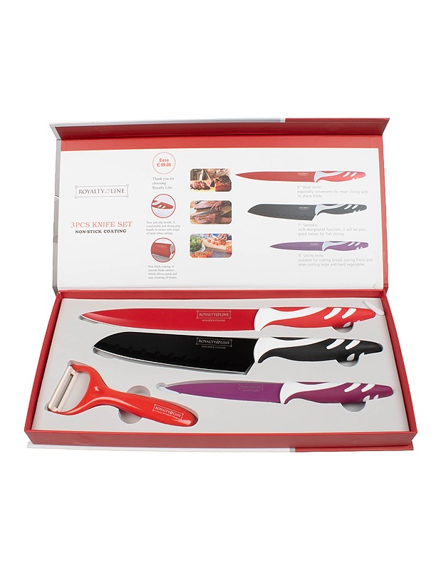 ROYALTY LINE Veitsisetti, 3 kpl - Muut astiat - 10105403495 - 1