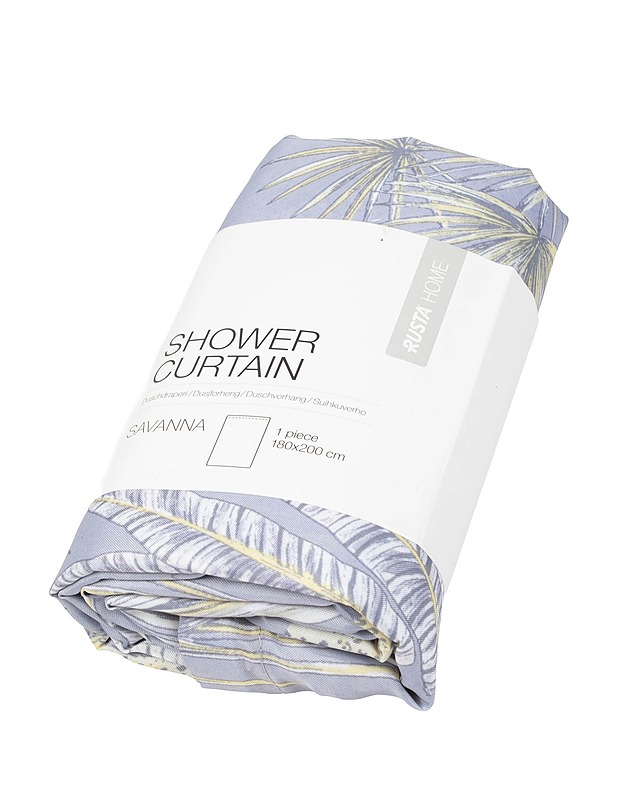 RUSTA HOME Savanna suihkuverho, 180 x 200 cm - Verhot ja kapat - 10105403530 - 0