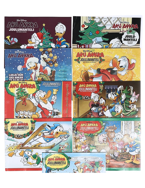 Aku Ankka Joulumanteli 2012-2020, 9 kpl - Lastenkirjat - 10105403563 - 0