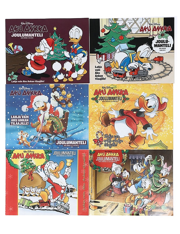 Aku Ankka Joulumanteli 2015-2020, 6 kpl - Lastenkirjat - 10105403609 - 0