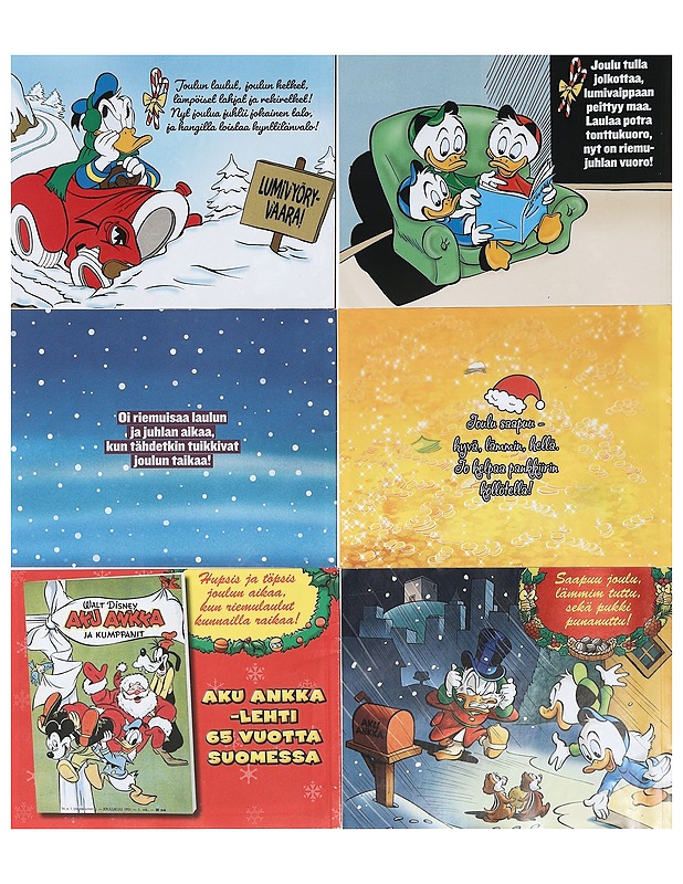 Aku Ankka Joulumanteli 2015-2020, 6 kpl - Lastenkirjat - 10105403609 - 1