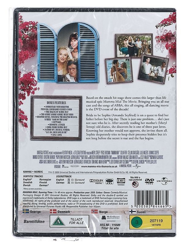 Mamma Mia! - DVD - DVD-elokuvat - 10105403624 - 1