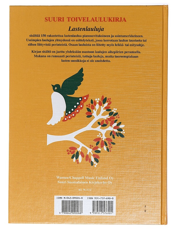 Suuri toivelaulukirja. Lastenlauluja - Kari, Virpi - Harrastekirjat - 10105403712 - 1