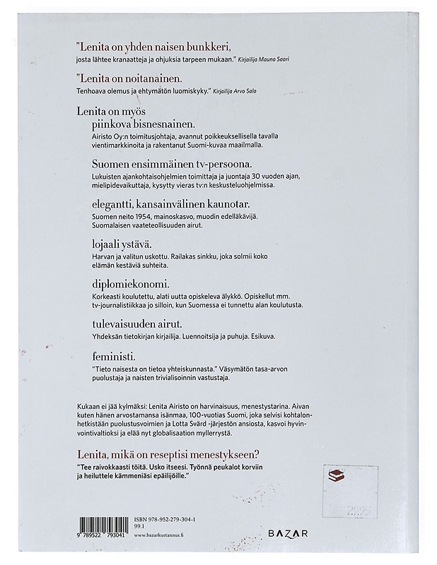 Elämäni ja isänmaani - Lenita Airisto - Elämäkerrat ja muistelmat - 10105403875 - 1