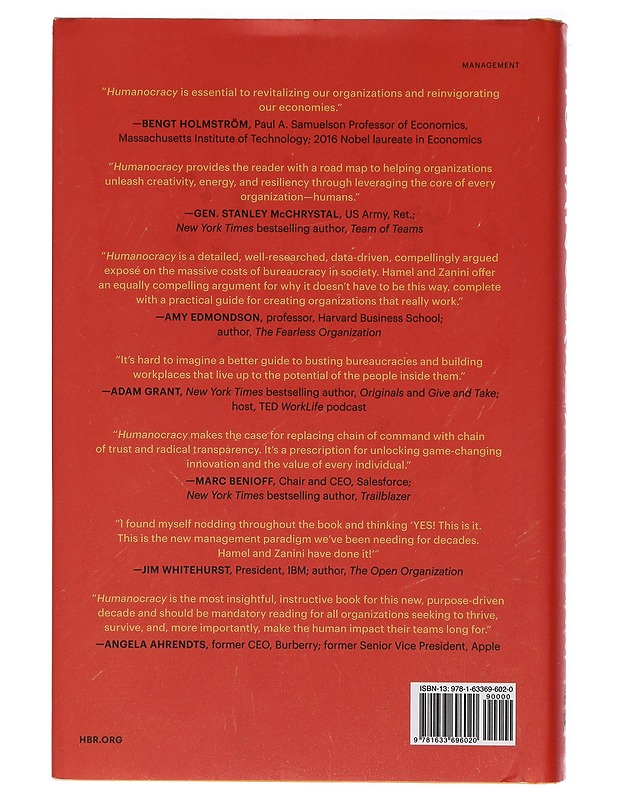 Humanocracy - Hamel, Gary - Tietokirjat ja oppaat - 10105403917 - 1