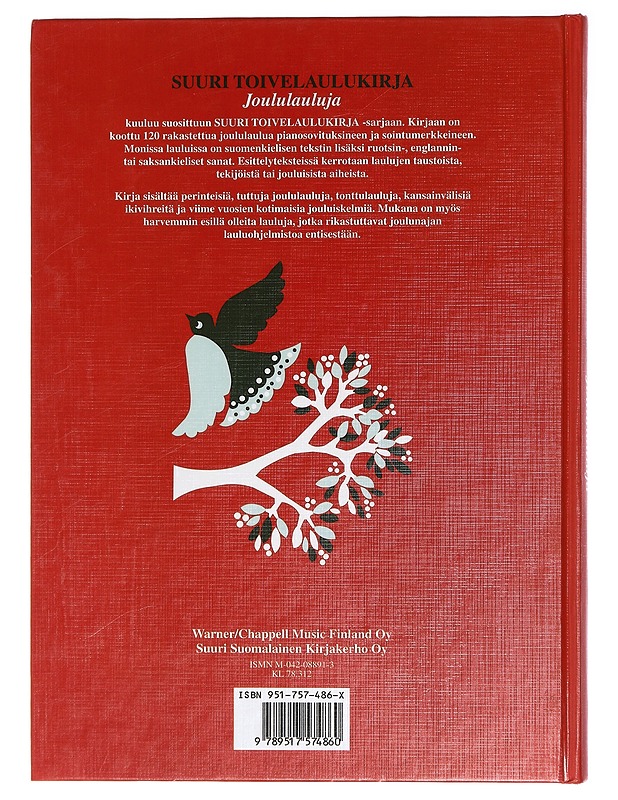 Suuri toivelaulukirja : Joululauluja - Kari, Virpi - Musiikki- ja elokuvakirjat - 10105403923 - 1