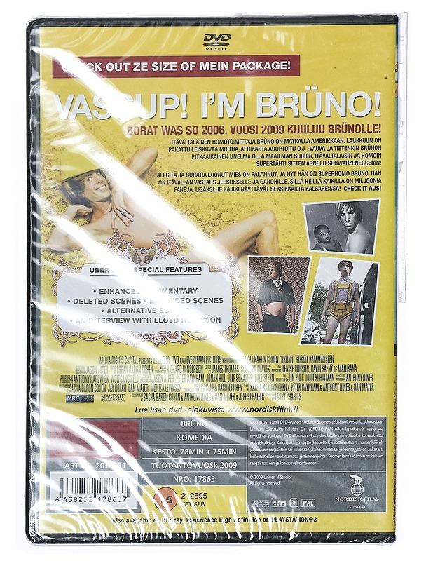 Bruno - DVD - DVD-elokuvat - 10105403961 - 1