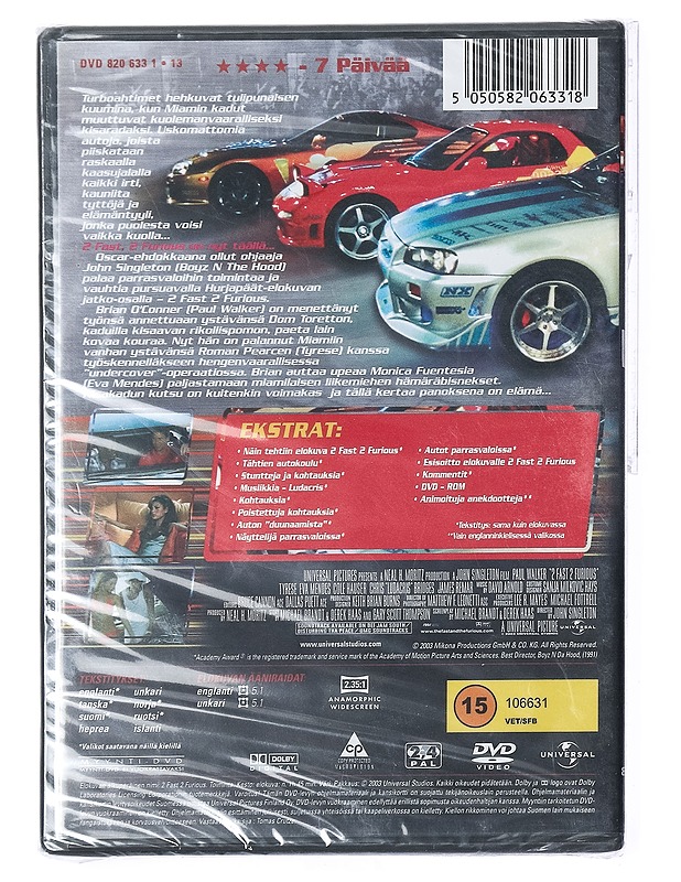 2 Fast 2 Furious - DVD - DVD-elokuvat - 10105403971 - 1