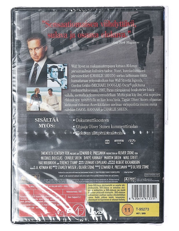 Wall Street: rahan ja vallan katu - DVD - DVD-elokuvat - 10105404022 - 1
