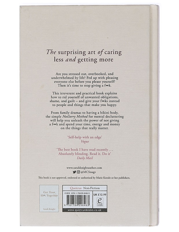 The life-changing magic of not giving a f**k - Sarah Knight - Hyvinvointikirjat - 10105404056 - 1