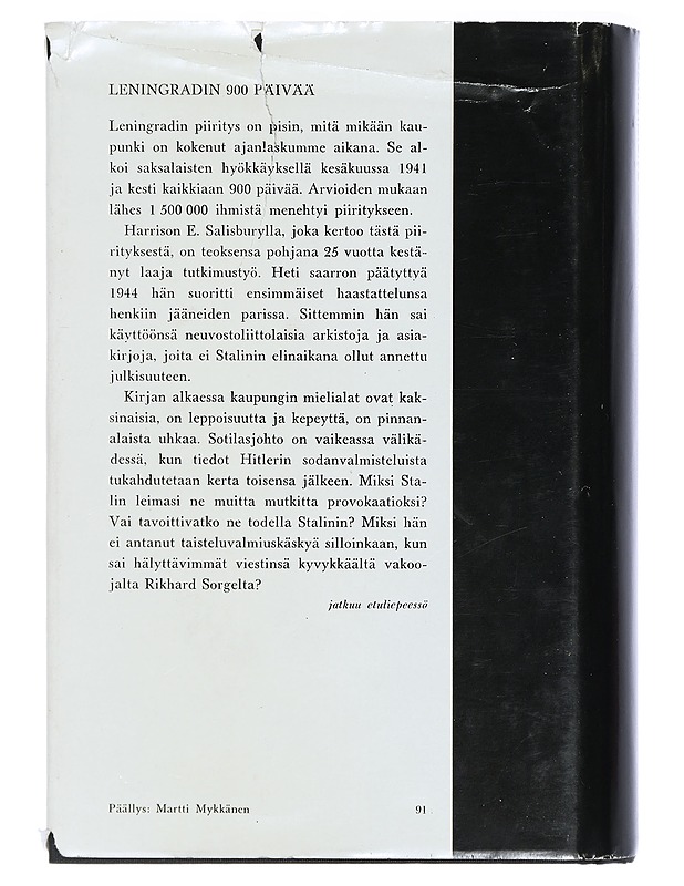 Leningradin 900 päivää - Harrison E. Salisbury - Historiakirjat - 10105404072 - 1