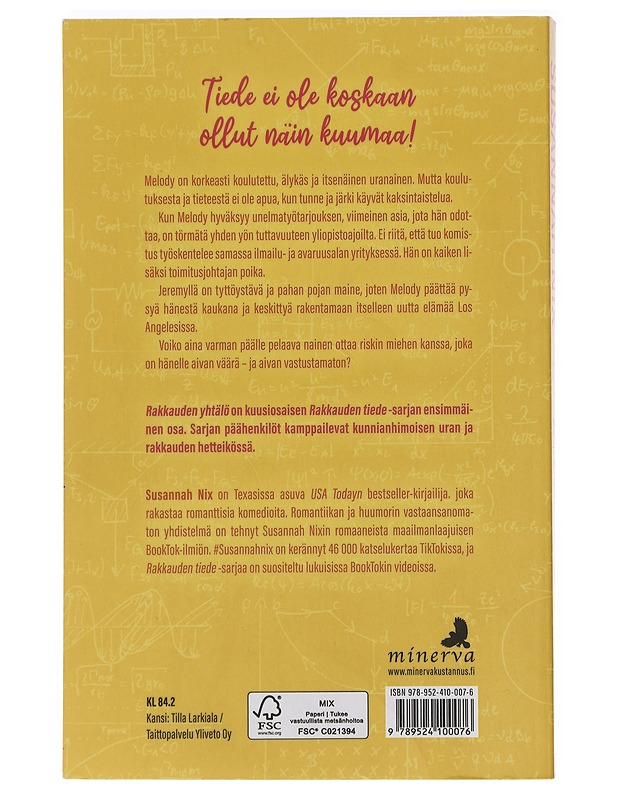 Rakkauden yhtälö - Nix, Susannah - Romaanit ja novellit - 10105404074 - 1