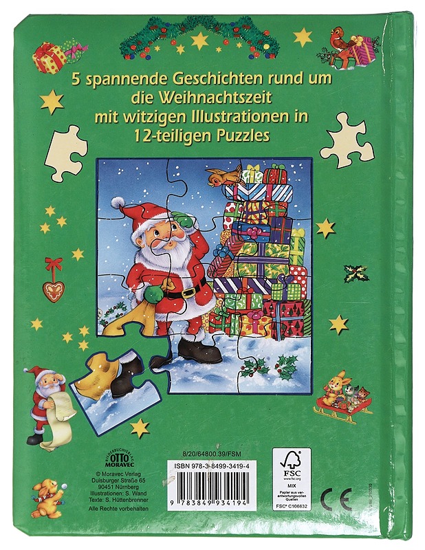 Mein Weihnachts : Puzzlebuch - Lastenkirjat - 10105404140 - 1