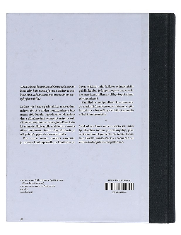 Naisten työt : pitkiä päiviä, arkisia askareita - Historiakirjat - 10105404211 - 1