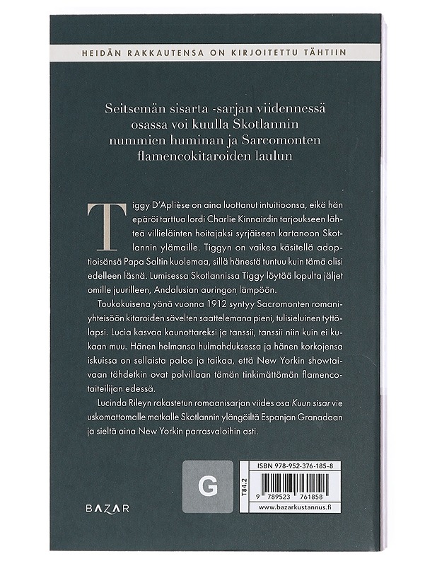 Kuun sisar / Tiggyn tarina - Riley, Lucinda - Romaanit ja novellit - 10105404234 - 1