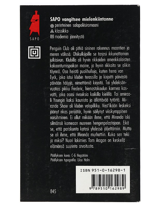 Mirandan murha - Millar, Margaret - Romaanit ja novellit - 10105404271 - 1