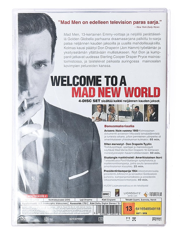Mad Men: kausi 4 - DVD - DVD-elokuvat - 10105404281 - 1