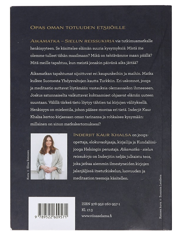 Aikamatka : sielun reissukirja - Inderjit Kaur Khalsa - Tietokirjat ja oppaat - 10105404333 - 1