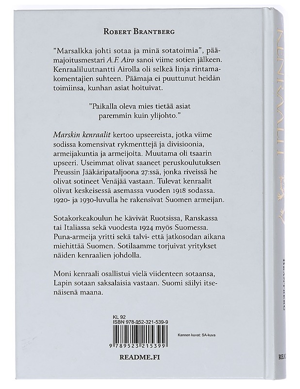 Marsikin Kenraalit - Robert Brantberg - Historiakirjat - 10105404337 - 1