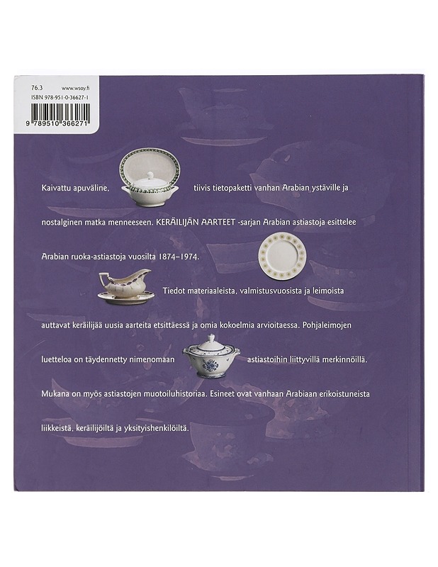 Keräilijän aarteet: Arabian astiastoja - Kumela, Marjut - Historiakirjat - 10105404356 - 1