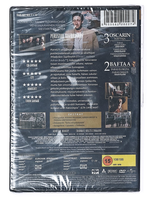 Pianisti - DVD - DVD-elokuvat - 10105404394 - 1