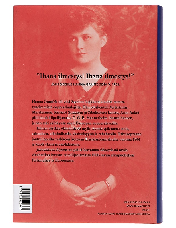Jumalainen kipuna : laulajatar Hanna Granfeltin ihmeellinen elämä - Salla Leponiemi - Elämäkerrat ja muistelmat - 10105404405 - 1