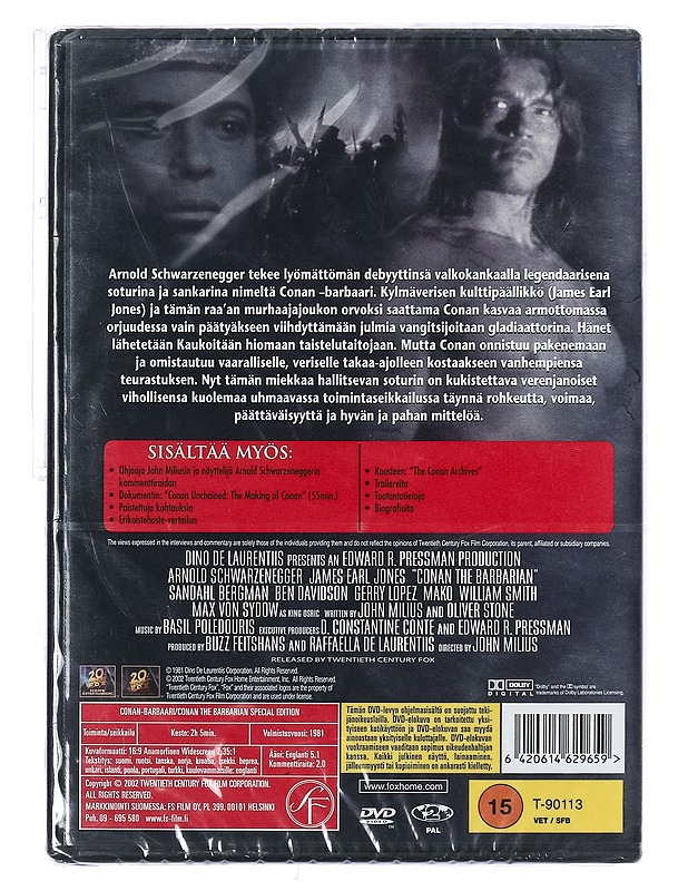 Conan The Barbarian - DVD - DVD-elokuvat - 10105404424 - 1