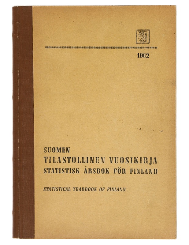 Suomen tilastollinen vuosikirja - 1962 - Historiakirjat - 10105404474 - 0