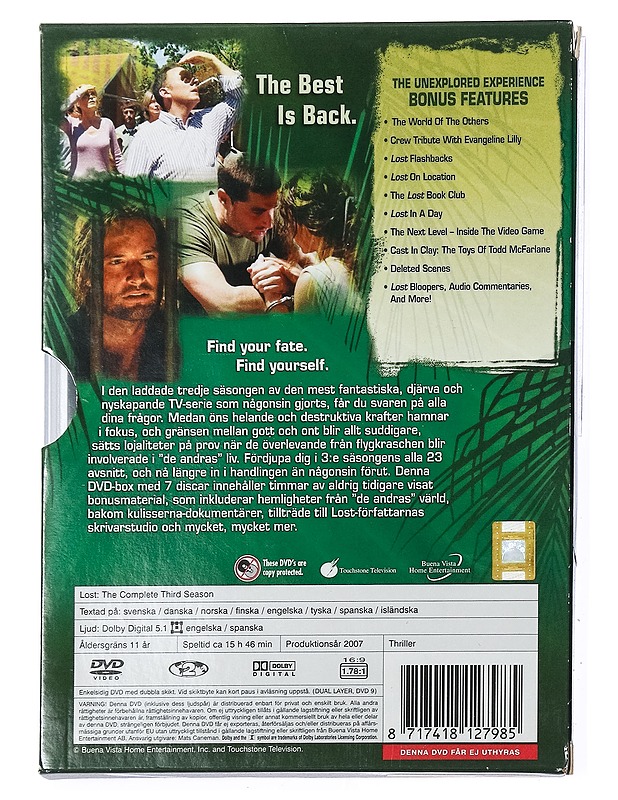 Lost: 3. Tuotantokausi - DVD - DVD-elokuvat - 10105404471 - 1