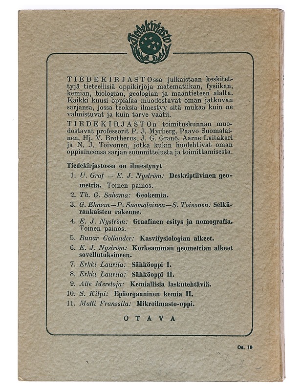 Tiedekirjasto n:o 11 : Mikroilmasto-oppi - Tietokirjat ja oppaat - 10105404477 - 1