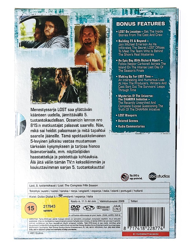 Lost: 5. Tuotantokausi - DVD - DVD-elokuvat - 10105404476 - 1