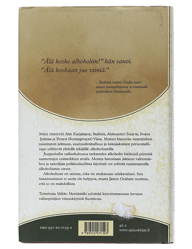 Juoppohullut vallankahvassa : alkoholismin salattu historia - Graham, James - Tietokirjat ja oppaat - 10105404490 - 1