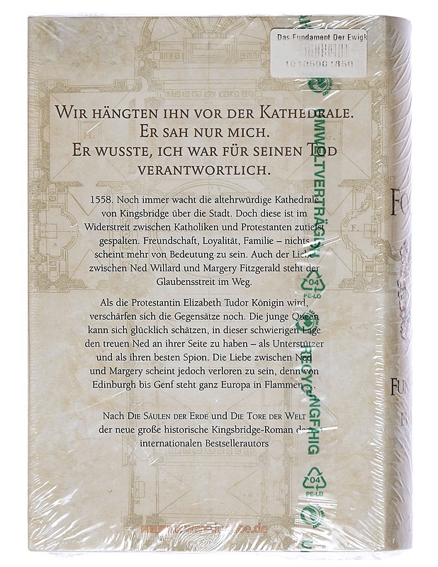 Das Fundament der Ewigkeit : historischer Roman - Follett, Ken - Romaanit ja novellit - 10105404520 - 1