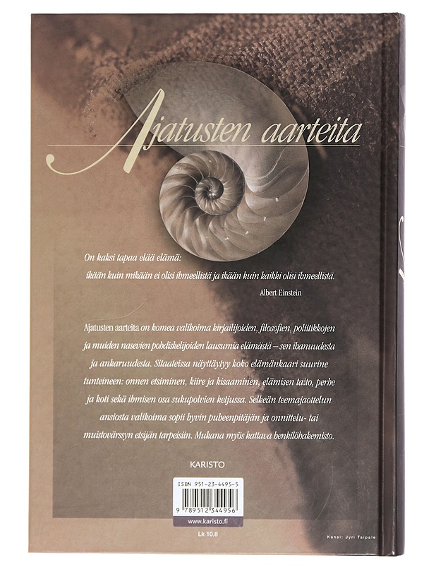 Ajatusten aarteita - Heikkinen, Jani - Elämäkerrat ja muistelmat - 10105404532 - 1