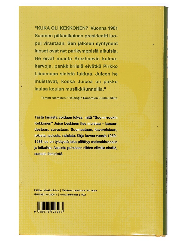 Siinäpä tärkeimmät : Edellinen osa, E. CH - Leskinen Juice - Elämäkerrat ja muistelmat - 10105404571 - 1