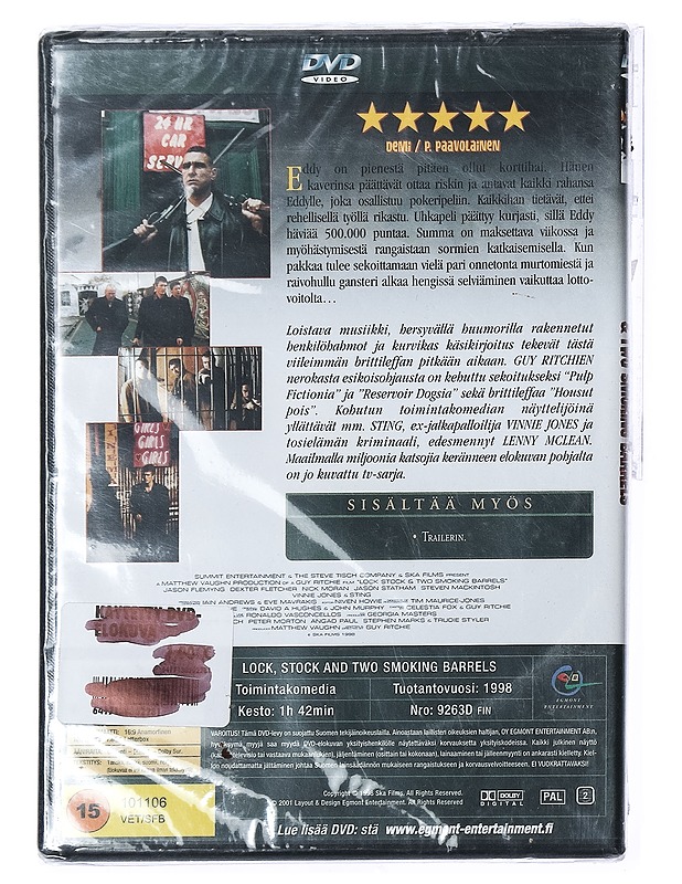 Lock Stock and Two Smoking Barrels - DVD - DVD-elokuvat - 10105404595 - 1